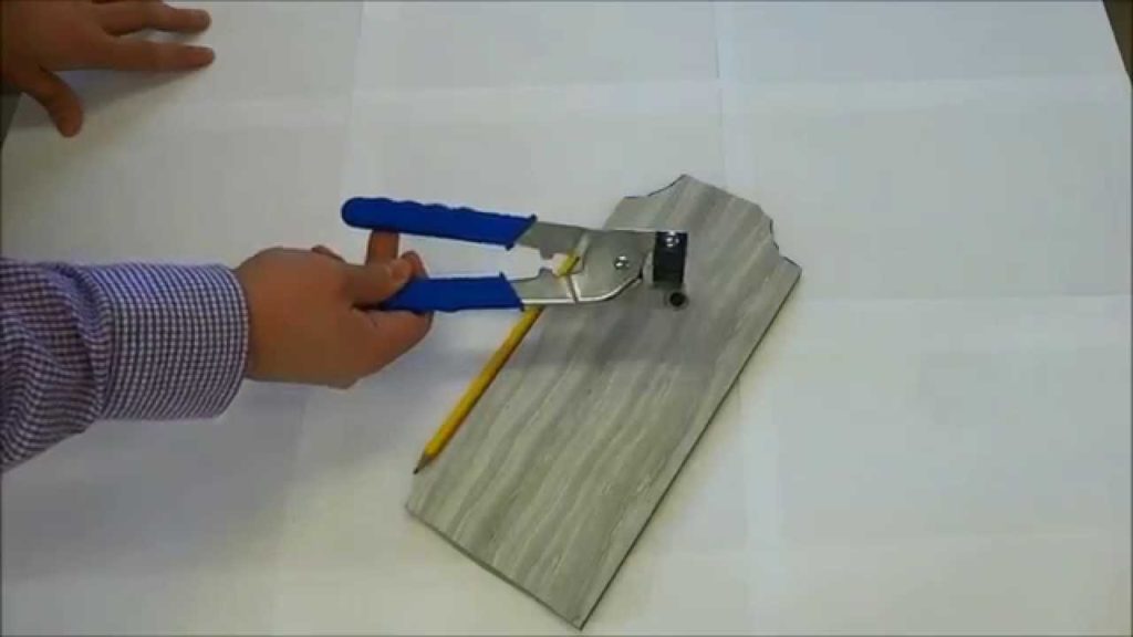Cutting Ceramic Tile With a Hand Tile Nipper